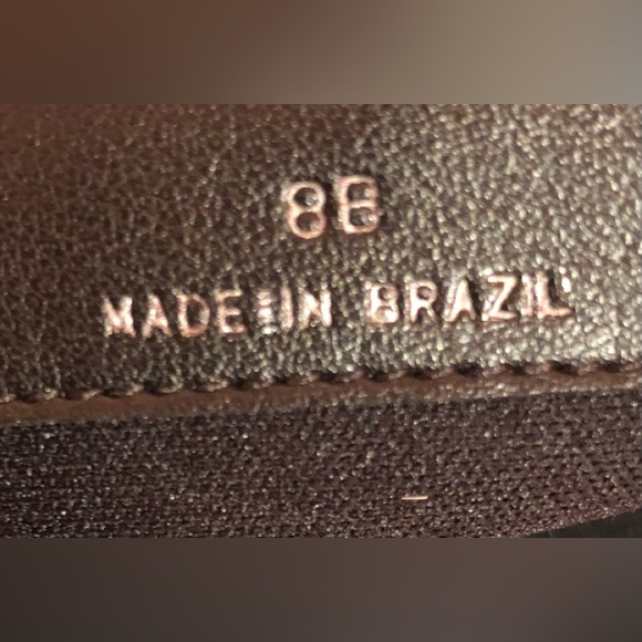 Talbots Hopy Boots Black Leather Suede Round Toe Block Heel 8B Made in Brazil - Picture 5 of 6